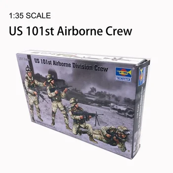 1:35 MEILE 101st Airborne Division Meeskonna 1/35 Sõjalise Assamblee Mudel Stseeni Sõdur Trumpeter