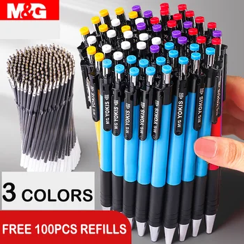 10/20/30/40pcs M&G Värvikas Ülestõstetav Pastapliiats 0.7 mm sinine must punane Ball Point Pen Pliiatsid kooli ja kontoritarbed
