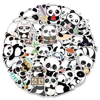 10/30/50TK Cartoon Armas Panda Graffiti Veekindel Kleebis Loominguline Dekoratiivsed Decal Külmik Rula Vee Tassi Hulgimüük