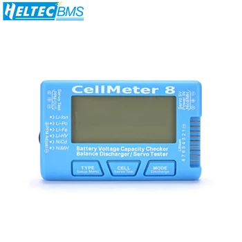 2-8S Aku Pinge LCD Digitaalne Tester Aku mahtuvus Checker RC CellMeter 8 Digitaalne LiFePO4 Li-ion Nicd, NiMH