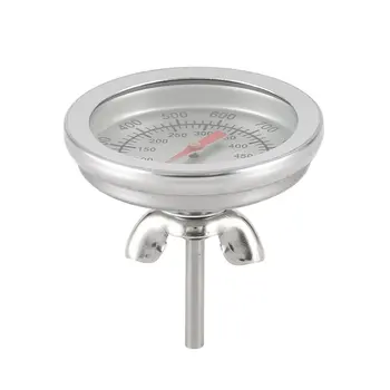 50-500C Roostevabast Terasest BBQ Grill Suitsetaja Grill Termomeeter Temperatuuri Näidik LESHP Töö 0.05 kg (0.11 lb.)