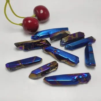 50g Titanium Rainbow Aura Lemuurlane Seemne Kvartsi Kristall Kivid Punkti Isend Kivid ja Mineraalid