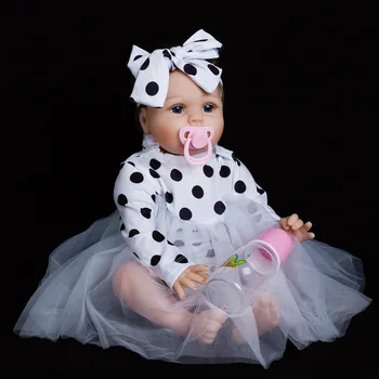55cm Pehmest Silikoonist Reborn Nukku Üllatusi Uusim Tüdruk Mänguasjad Pehme Vinüül Vastsündinud Printsess Magab Reborn Nukku Pealelaadimise Riided