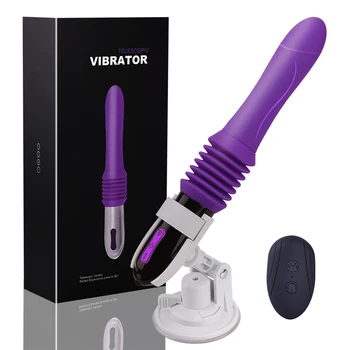 Automaatne Teleskoop Vibraator Dildo Iminapp G-Spot Vibraator Sugu Mänguasi Naistele Käsi-Free Anal Vibraator Massaaž Orgasm