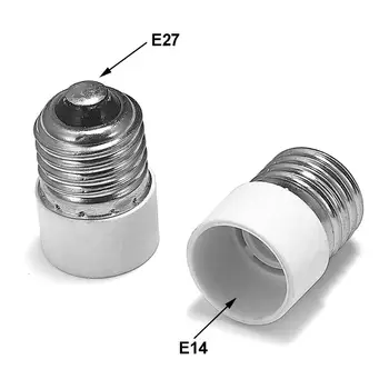 E27, et E14 Adapter, E26, et E14 Lamp Omanik Converter toiteplokk Baasi Pesa LED Lamp Laiendada Pistik