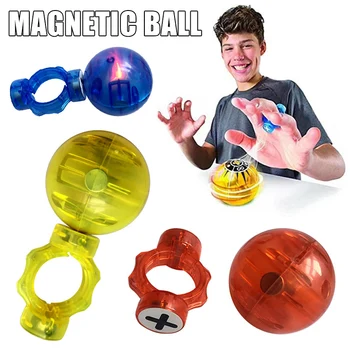Elektrooniline Magnet Pallid keerlevad Mänguasi Värvikas Magnetilise Induktsiooni Kontrolli Loominguline Sõrme Sõrmus Lapsed Mänguasjad, Vaba Shipping Esemed