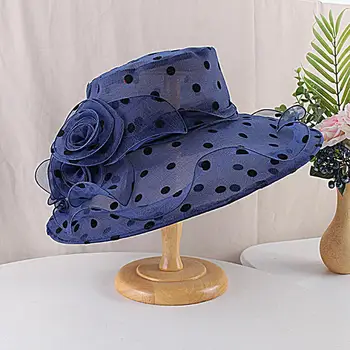 Hingav Naiste Päikesekaitsetoodete Müts Laia Ääreni Pits Floral Design Dot Võrgusilma Ruffles Dekoratiivsed Naiste Sunhat Suve
