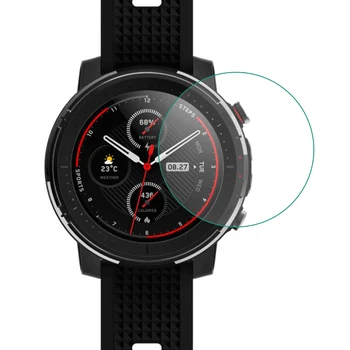Karastatud Klaas Ekraani Kaitsekile Katab kaitsekile Guard Jaoks Xiaomi Huami AMAZFIT Stratos 3 Smartwatch GPS Sport Smart Vaadata