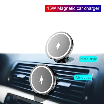 Magnet Traadita autolaadija Mount iPhone 12 Mini Pro Max Macsafe 15W Magnetvälja Kiire Laadimine Air Vent Auto Hoidikut