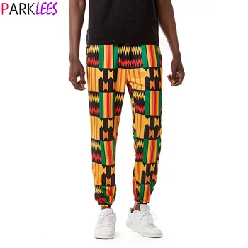 Meeste Aafrika Dashiki Boho Prindi Jogger Püksid Hip-Hop Traditsiooniline Vabaaja Püksid Mens Harajuku Streetwear Sörkimine Sweatpants