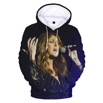 Mood Lauljatar Celine Dion 3D Print Kapuutsiga Pusad Hip-Hop Vabaaja-Suurpärase Mehed Naised Harajuku Streetwear Liiga Hupparit