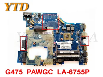 Originaal Lenovo G475 sülearvuti emaplaadi G475 PAWGC LA-6755P testitud hea tasuta shipping
