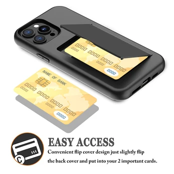 Rahakoti 3-Kaardi Pesa Case For iPhone 13 Pro Max 13Max 13mini Krediitkaardi Omanik Case For iPhone 13Pro Max Katte Coque Funda Kaitseraud