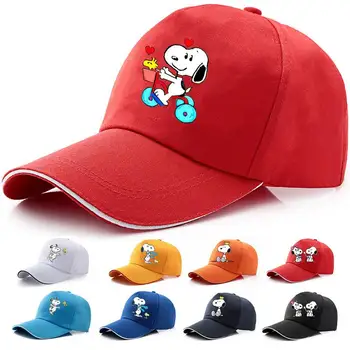 Snoopy Mood Baseball Caps Kawaii Koomiks Anime Mehed Naised Reguleeritav Päike Mütsid Tüdrukute Vabaaja Kõik-Mängu Müts Kingitused Sünnipäeva