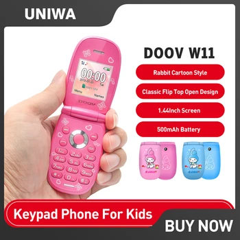 UNIWA DOOV W11 2G Mini Flip Telefon 1.44