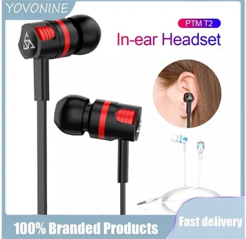 YOVONINE T2 Kõrvaklapid, In-ear Traadiga hääljuhtimine Nisu 3.5 mm Universaalne Mobiiltelefoni Peakomplekti, Android Mikrofon