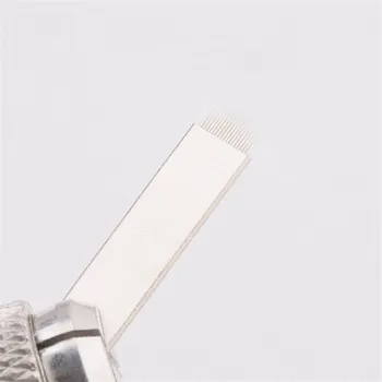 0.18 mm 50TK U 18 Pin-Alaline Meik Kulmu Tätoveering Tera Microblading Nõelad Blade 3D Tikandid Käsitsi Tätoveering Pliiats