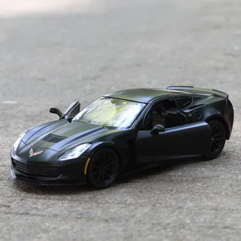 1:36 Skaala Corvette c7 Diecast Sulam, Metall Auto Mudel Kogumise Diecasts & Mänguasi Sõidukite Auto Mänguasi Tõmba Tagasi Mänguasjad Auto