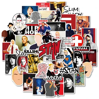 10/30/50TK Lahe Räppar Eminem Hip-Hop Graffiti Kleebised Rula Külmkapp Kitarr Sülearvuti Mootorratta Reisi Laulja Kleebis Mänguasi