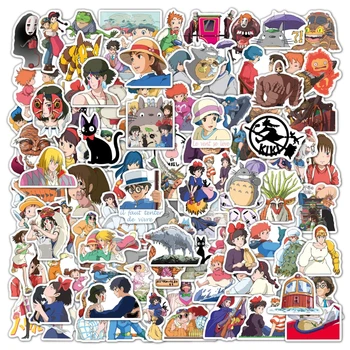 100tk Kleebised Spirited Away Anime Kleebised Sülearvuti Kitarr Rula Kleebis Armas Sülearvuti Nahk Veekindlad Kleebis Pack