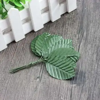 10tk Kunstlik Fowers simulatsiooni rose gold leaf jätab võltsitud siidist lille õie kaunistamiseks leaf kodu