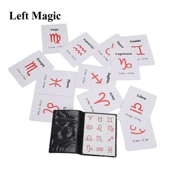 12 Tähtkuju Ettekuulutus Kaardid Magic Trikke Lähedalt Street Kaardi Rekvisiidid, Mentalism, Illusioon Komöödia Puzzle Trikk Tarvikud Mänguasi