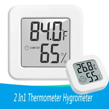2 In1 Termomeeter Hygrometer Mini LCD Digitaalne Sise-Elektrooniline Niiskuse Mõõtja Temperatuuri Andur Näidik Kodu Ilm Jaam