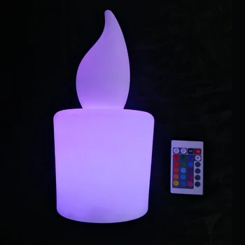 2019 Uute Tulijate D13.5*H28cm 16 Värvi muuta RGB LED Elektri-Küünal Valgustus kohvibaar jõuluehe Proovi 1tk