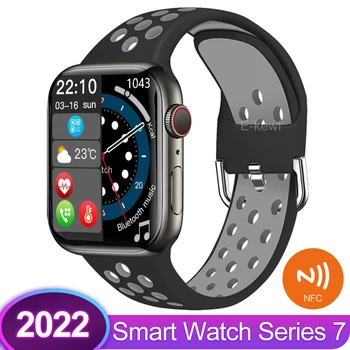 2022 Uus Vwar DT7 Pluss MAX Smart Watch Seeria 7 NFC Bluetooth GPS Tracker Kõne Mehed Naised 45mm Sport Smartwatch IOS Android