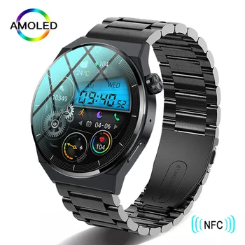 2023 NFC Smart Watch Mehed AMOLED 390*390 HD Ekraan Südame Löögisageduse Monitor Bluetooth Kõne IP68 Veekindel SmartWatch Jaoks Huawei Xiaomi