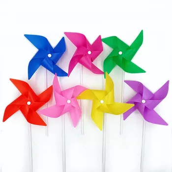 20pcs/palju Värviline Plastikust Tuuleveski Mänguasjad on Tiiviku Self-assembly Tuuleveski Laste Mänguasi Kodu Aias Õue Decor Väljas Kingitused