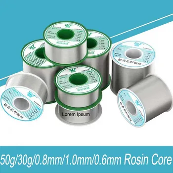 30g/50g 0.8 mm/1.0 mm/0.6 mm Solder Wire Rosin Core Tina Joota Traat Jootmise Welding Flux 1.5-2.0% Raud Traat Reel