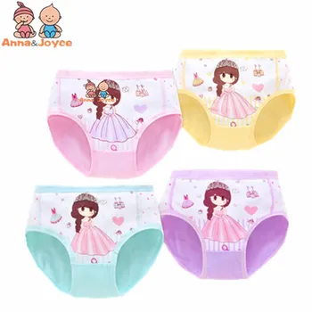 4tk Palju Uusi Saabuvad Püksikud Cartoon Kujunduse Kids Puuvillane Baby Girl Underwears Aluspüksid Lapse Püksid