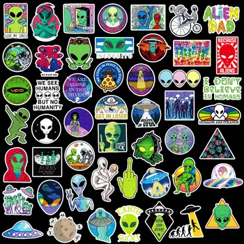 50TK Kosmoses Kleebised Lastele Välismaalase UFO Astronaut Raketi Kleebis Sülearvuti Cup Auto Motorcyle Sülearvuti Lapsed Klassikaline Mänguasi
