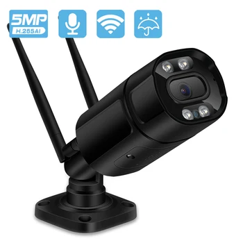 5MP Wifi IP Kaamera Väljas Ai Inimeste Avastada Audio 3MP 1080P HD IP Kaamera Värv Infrapuna Öise Nägemise Turvalisuse CCTV Kaamera P2P