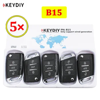 5tk/palju KEYDIY B-seeria B15 3 nupp universaalne KD kaugjuhtimispult KD900 KD900+ URG200 KD-X2 mini KD jaoks VW MQB stiil