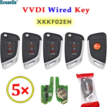 5tk/Palju Xhorse XK Seeria XKKF02EN Universal Remote Juhe VVDI Auto Võti VVDI2 / VVDI Mini / Peamine Vahend Max