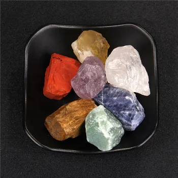 7 Tükki Loomulik Tšakra Kukkunud Kivi Kivi Mineraalse Ebaregulaarne Crystal poola Rock Kivi Healing Meditatsiooni Feng Shui Decore