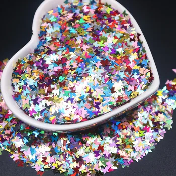 8g Sädelevat Liblikas Küünte Litrid Paillette Segatud Värve Küünte Holographics Glitter 3D-Helbed Viilud Spangle Kunsti Tarvikud