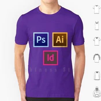 Adobe Ikoon Pack 1 T-Särk 6xl Puuvill Lahe Tee Adobe Illustrator ja Photoshop Cs6 Ikoonid Merch Pärast Mõju Indesign Loominguline
