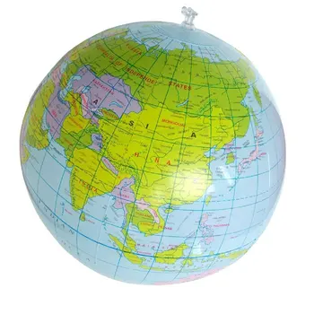 AIMA Täispuhutav Mänguasi Maailmas Tellurion Koolituse Geograafia Kaart Õhupalli Veega Palli 40 cm