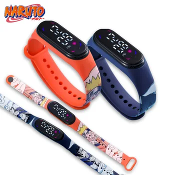 Anime Naruto Sasuke Uchiha Digital Watch Sasuke Uchiha Elektrooniline Käevõru Lapsed LED Cartoon Sport Elektroonilise Vaadata Sünnipäeva Kingitus