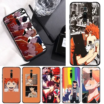 Anime Võrkpalli Jaoks Xiaomi Redmi 9T 9I 9AT 9A 9C 9 8A 8 7 7 6 A 6 5A 5 4X PRO Prime Plus Must Pehme Telefoni Puhul