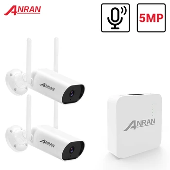 ANRAN 5MP Mini Video Valve Kaamera Süsteemi H. 265+ Mini NVR 5MP IP Kaamerad Väljas Veekindel Turvalisuse NVR Süsteemi APP