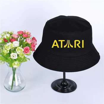 ATARI Logo Suve Müts Naiste Meeste Panama Kopp Müts Atari Disaini Korter päikesesirm Kalapüük Kaluri Müts