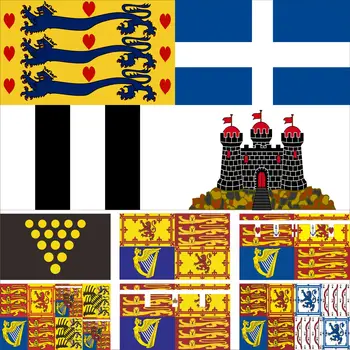 Briti Kuningliku Perekonna Edinburghi Hertsog Standard Lipu 3X5ft 90X150cm 60x90cm 21x14cm Kuninganna Elizabeth Bowes-Lyon Banner