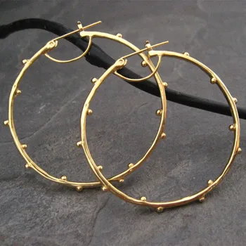 Classic Suur Ring Hoop Kõrvarõngad on Naiste Vintage Kulla Värvi Metallist Klassikaline, Juriidilise Isiku Kõrvarõngad Ehted