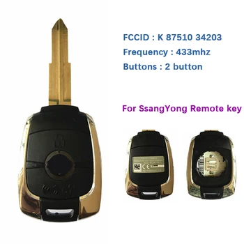 CN096006 Originaal 2 Nuppu Smart Key SsangYong Koos 433 Mhz K FCCID 87510-34203