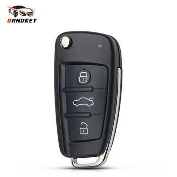 Dandkey Kokkuklapitavad Flip Remote Auto Key Shell Case 3 Nuppu Puhul AUDI A6 Jaoks VW Jaoks Pasha jaoks Bora jaoks Skoda Jaoks Istme Nr Tera