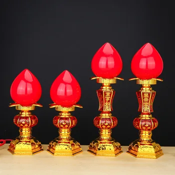 Ees Buddha Lamp Rikkuse Pika aja Tuli Kummardama Led Valgus Elektrilised Küünlajalg Kodu Kaunistamiseks Led Küünlad Taper